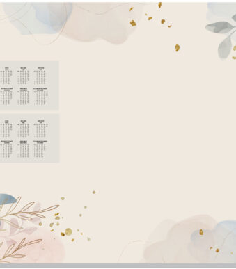 sigel papieren schrijfonderlegger 'Pastel Garden', 595 x 410 mm