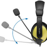 LogiLink Headset High Quality, met gevoerde oorkappen, zwart/goud