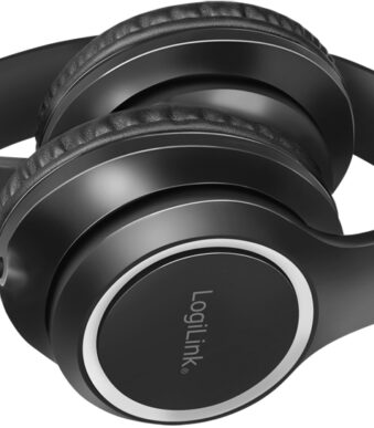 LogiLink Stereo Headset High Quality, met microfoon, zwart