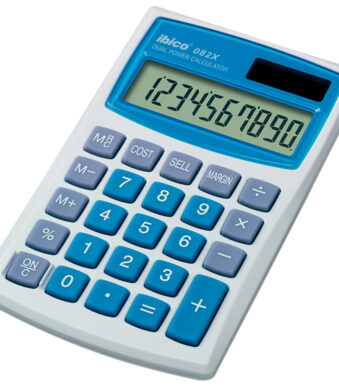 ibico zakrekenmachine 082X, 10-cijferig LCD-display