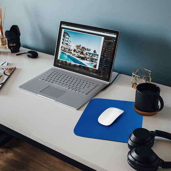 LogiLink Muismat, maat: (B)250 x (D)220 mm, blauw