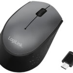 LogiLink draadloze muis USB-C, zwart