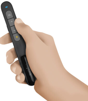 LogiLink Wireless Presenter 2,4 GHz, draadloos, zwart