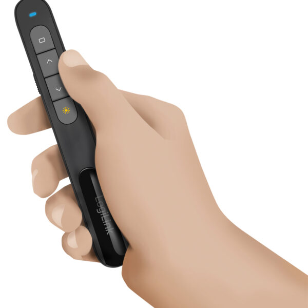 LogiLink Wireless Presenter 2,4 GHz, draadloos, zwart