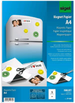 sigel Inkjet-magneetpapier, speciaalcoating, DIN A4, wit, 5 vel