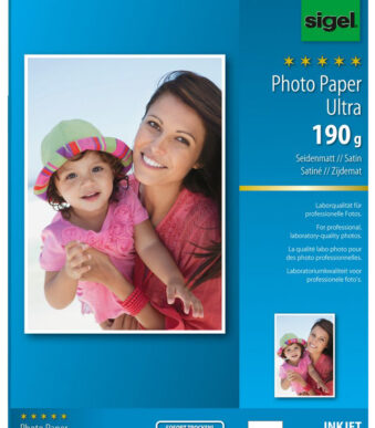sigel Ultra-fotopapier, A4, zijdemat, 190 g/m2, 20 vel