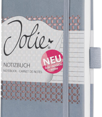 sigel notitieboek Jolie Impress, kunstleer, A6, grijs