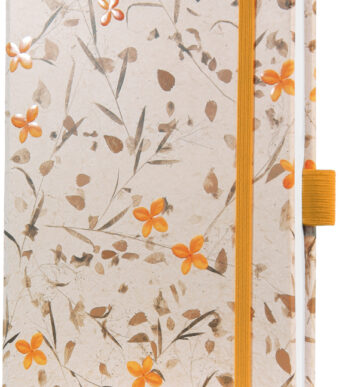 sigel notitieboek Jolie 'Bloom Yellow', 174 pagina's, 135 x 203 mm