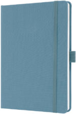 sigel notitieboek Jolie Feel, textiel, DIN A5, gelinieerd, blauw