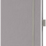 sigel notitieboek Jolie Feel, textiel, DIN A5, gelinieerd, grijs