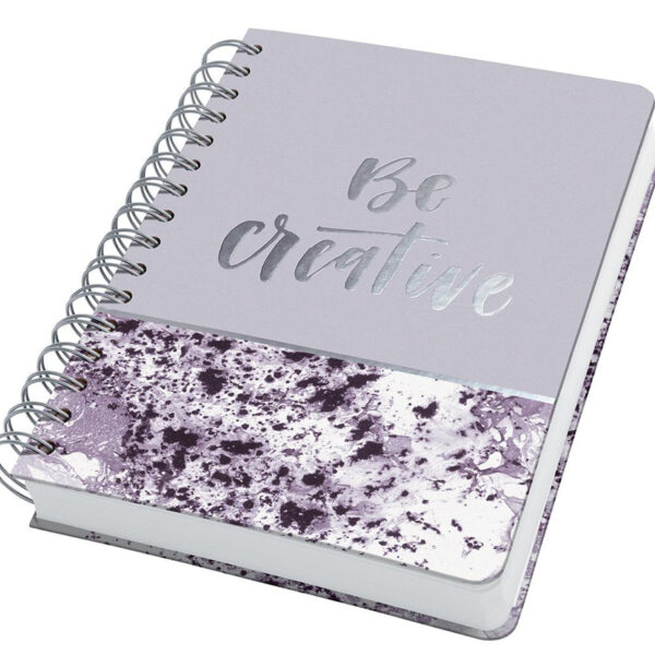 sigel notitieboekje Jolie Inspire 'Violet Marble', foliedruk, 168 x 215 mm, punt-liniatuur, 240 pagi