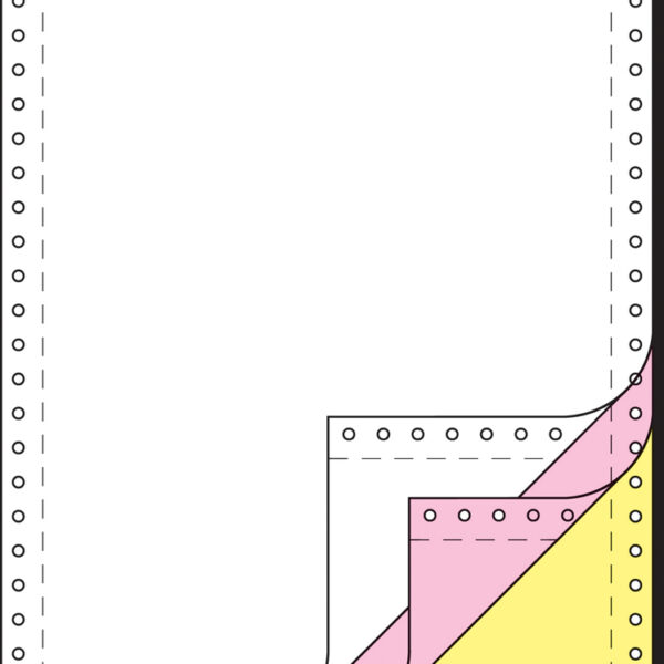 SIGEL DIN-kettingpapier, 240 mm x 12" (30,48 cm), 3-voud