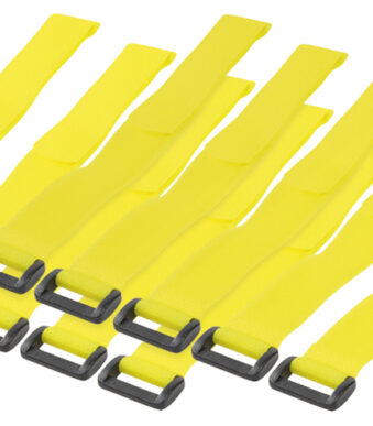 LogiLink klittenband-kabelbinder, 300 x 20 mm, geel