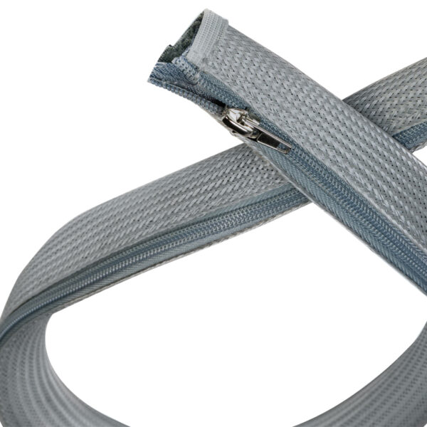 LogiLink kabelslang met ritssluiting, 1,0 m, grijs