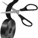 LogiLink klittenband, set van 2, 25 mm x 5 m, zwart