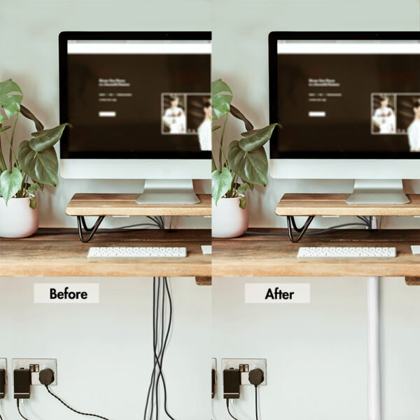 LogiLink kabelslang met ritssluiting, 5,0 m, wit