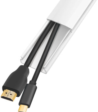 LogiLink kabelgoot-set voor wandinstallatie, wit