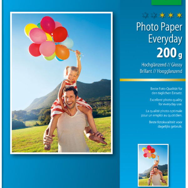 sigel inkjet-fotopapier Everyday, A4, hoogglanzend, 200 g/m2, 20 vel