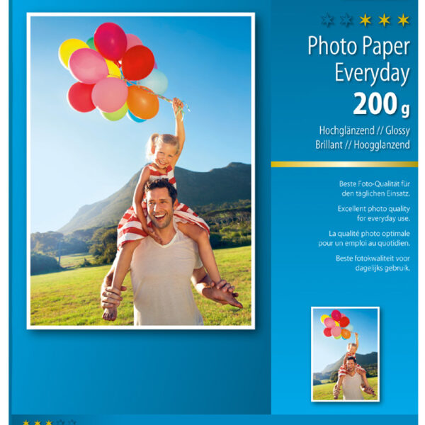 sigel inkjet-fotopapier Everyday, A4, hoogglanzend, 200 g/m2, 50 vel
