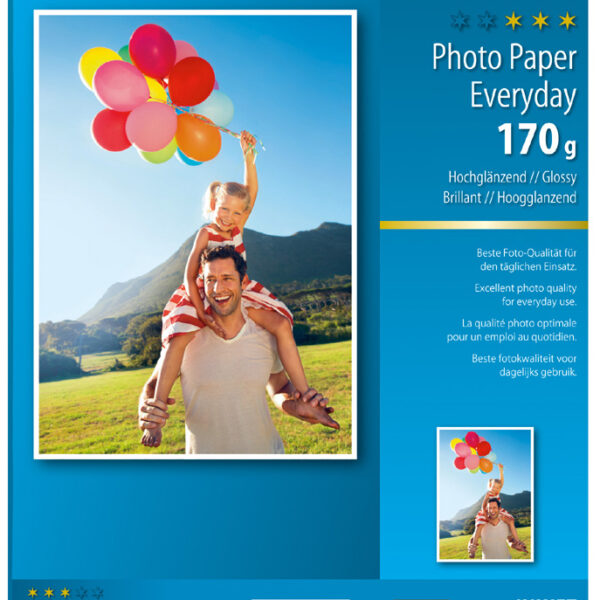 sigel inkjet-fotopapier Everyday, A4, hoogglanzend, 170 g/m2, 50 vel