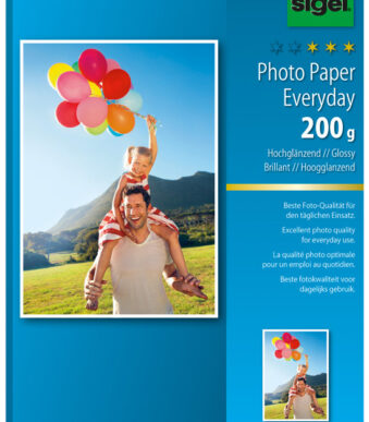 sigel inkjet-fotopapier Everyday, 10 x 15 cm, 200 g/m2, wit, 24 vel