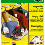 sigel hanglabels, 38 x 55 mm (A4), wit, 200 g/m2