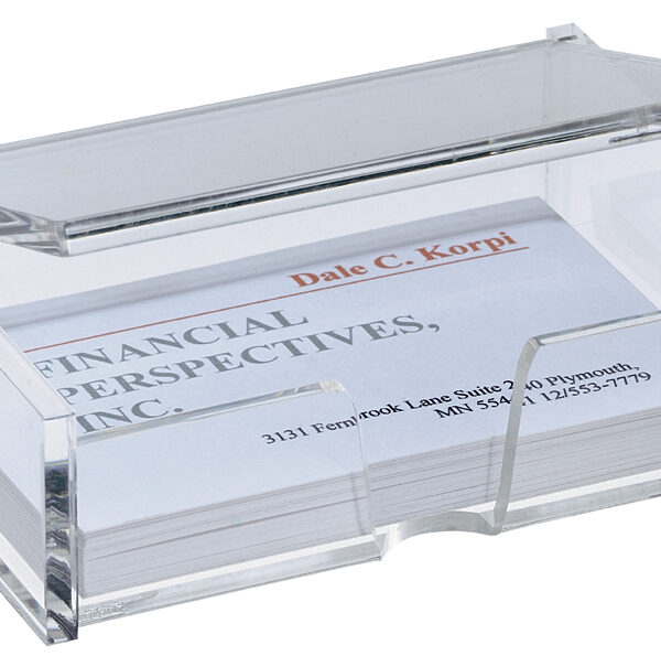 sigel visitekaartjes-box, acryl, glashelder, met deksel