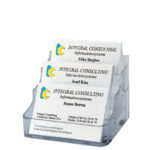 sigel visitekaarthouder 3-vaks glashelder