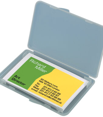 sigel visitekaart-etui 'kunststof', transparant, mat