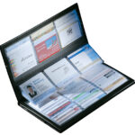 sigel visitekaartjes-album, zwart, mat