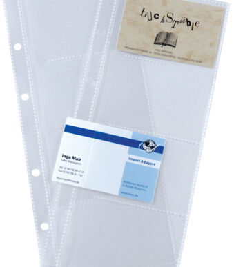 sigel visitekaart-hoezen, 1-rijig, voor 80 kaartjes