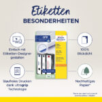 AVERY Zweckform ordnerrug-etiketten, 59 x 297 mm, wit