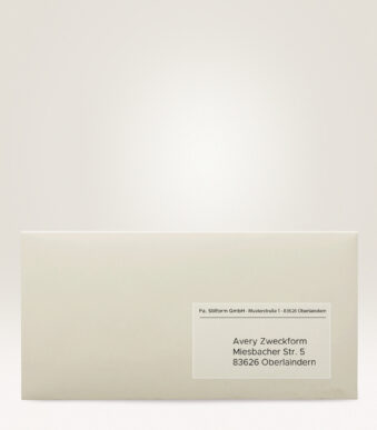 AVERY transparante adresetiketten, 38,1 x 21,2 mm, 25 vel A4, permanent