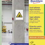 AVERY sterk hechtende papieren etiketten, 25,4x10 mm, 20 vel A4, permanent, wit