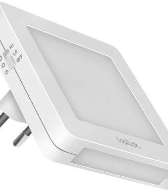 LogiLink LED-orientatielicht met schemersensor, wit
