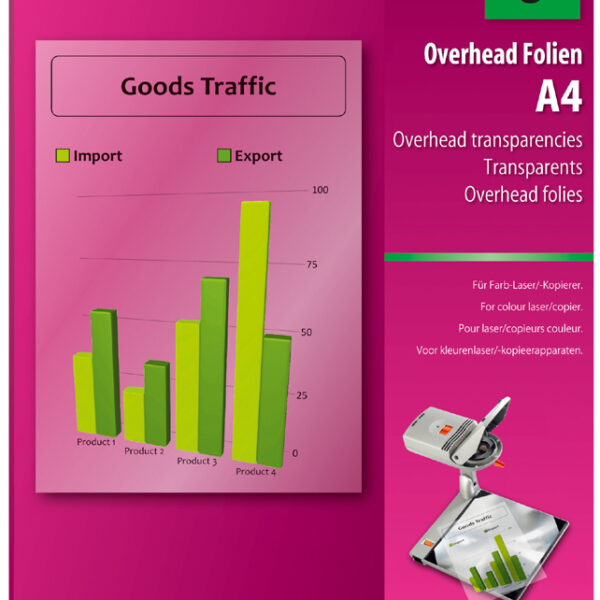 sigel Color laser/kopieer-folie, DIN A4, transparant