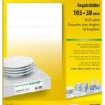 sigel schapkaartje, 105 x 38 mm, wit, 170 g/m2