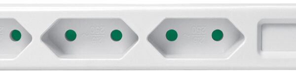 LogiLink Euro-stekkerdozenlijst, 3-voudig, zonder schakelaar, wit