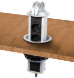 LOGILINK stopcontacteneenheid Pop-Up, 3-voudig, randaarde