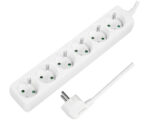 LogiLink stekkerdozenlijst, 6-voudig, zonder schakelaar, wit