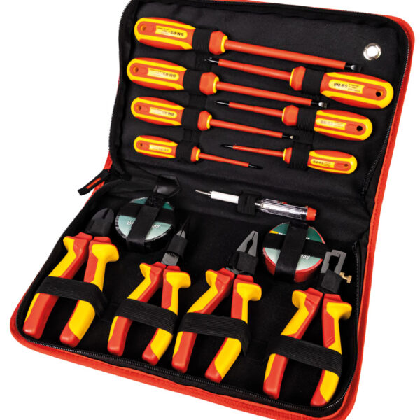 BRÜDER MANNESMANN VDE-gereedschapset, 14-delig, in nylon etui