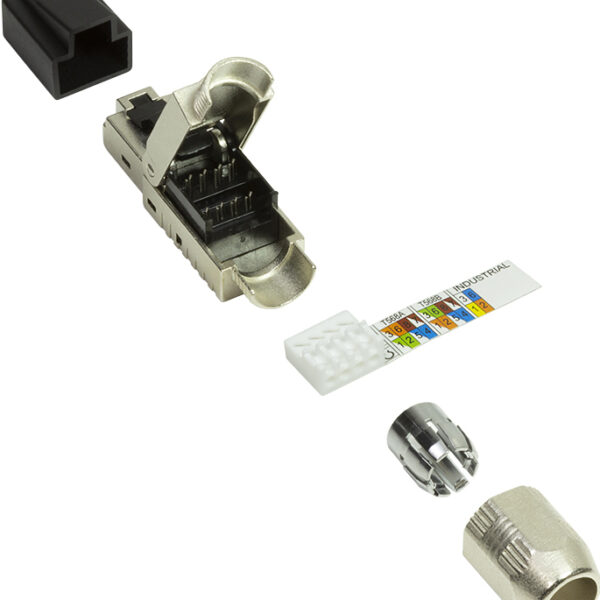 LogiLink veldconfectioneerbare Cat.6A stekker 10GbE