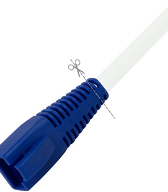 LogiLink knikbeschermingstule voor RJ45 stekker, inkortbaar, blauw