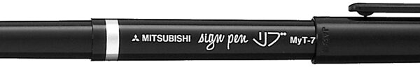 uni-ball Fineliner SIGN PEN (MYT7 N), 1,0mm, zwart