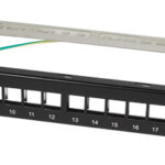 LogiLink 19´ Keystone Patch Panel, afgeschermd, zwart