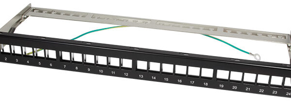 LogiLink 19´ Keystone Patch Panel, afgeschermd, zwart