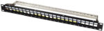 LogiLink 19' Keystone Patch Panel, 24 poorts, zwart