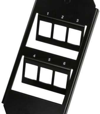 LogiLink Keystone bracket, 3-voudig, voor 6 Keystone modules