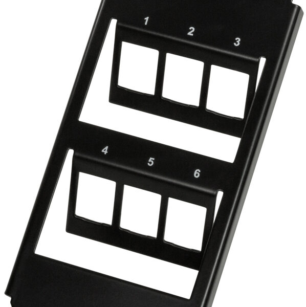 LogiLink Keystone bracket, 3-voudig, voor 6 Keystone modules