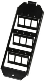 LogiLink Keystone bracket, 3-voudig, voor 9 Keystone modules